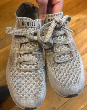 Allday Knit Nobull Grey Sneakers Women’s 7.5 thumbnail 1