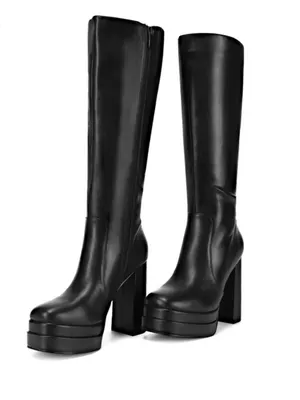 DREAM PARIS Black Chunky Platform Boots thumbnail 2