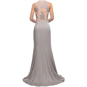 NWT Dancing Queen Sleeveless Sequin‎ Embellished Formal Long Dress Gown Size XS thumbnail 2