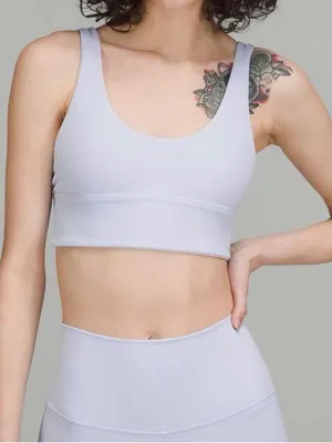 Lululemon Align Reversible Sports Bra Pastel Blue Women's Size 4 W2CYOS thumbnail 1