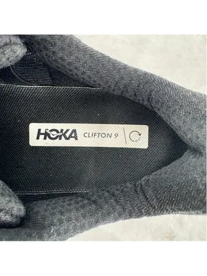 Hoka Women’s Clifton 9 Athletic Shoes Sneakers Black Rose Gold Size 8.5B READ thumbnail 5