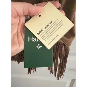 Halara Brown Faux Suede Bodycon Fringe Mini Dress Western Boho XL NWT thumbnail 8