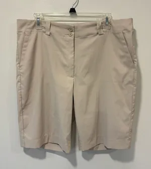 Nike Golf Dri Fit Tan Khaki Athletic Shorts Sporty Athleisure Performance thumbnail 1