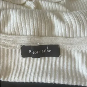 Reformation Kenny Mini Dress Cream Women's sz. L w/Front Pockets thumbnail 4