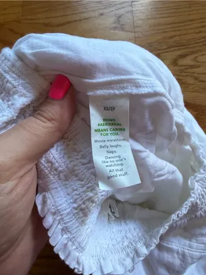 Aerie pull on white shorts size XS thumbnail 5