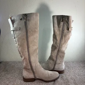 Sarto by Franco Sarto Coley Knee High Riding Boot Sz 7M Suede Leather Boho Party thumbnail 6