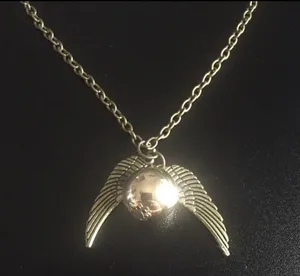 Harry Potter Snitch Angel Wing Necklace thumbnail 5