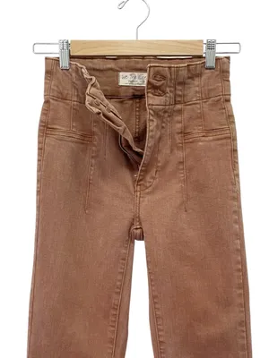 Free People We The Free Jayde Flare Jeans Mesa Brown Wash Sz 25 Boho Festival thumbnail 6