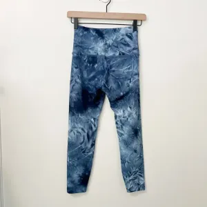 BEYOND YOGA Blue Tie Dye‎ Shanti Crop Leggings XS thumbnail 2