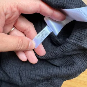 Madewell Small Black Pointelle Long Sleeve Scoopneck Knit Tee NS575 Lightweight thumbnail 6