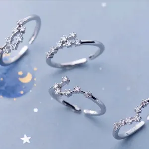 Taurus Zodiac Adjustable Ring Silver thumbnail 3