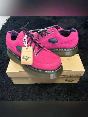 DR MARTENS Buzz 5I fuchsia leather platform lace up oxford’s shoes women’s 7 new thumbnail 8