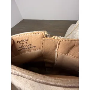 Journee‎ Collection Hazara Velvet Square Toe Ankle Boots Tan Size 10 thumbnail 11