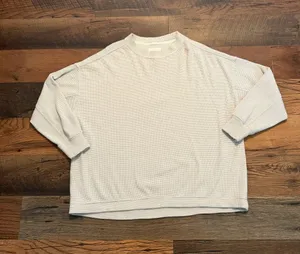 Women’s Aerie Getaway Waffle Sweatshirt Size Large thumbnail 1