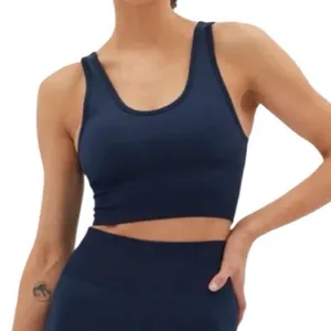 Halfdays NEW Paradis Sports Bra Top Navy thumbnail 2