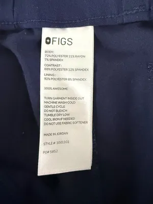 FIGS Uman Jogger Scrub Pants Women’s XL Petite Navy Technical Collection thumbnail 5