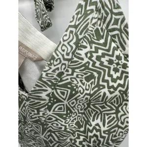 Banana Republic Green White Striped‎ Halter Maxi Dress Women's Size X-Small XS thumbnail 7