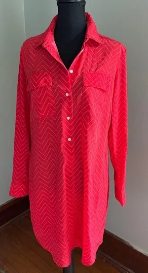 Gap Long Sleeve Collared Shirt Dress‎ thumbnail 1