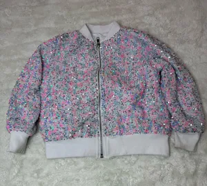 Mila & Rose Sequin Bomber Jacket thumbnail 1