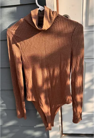Brown Turtleneck Sweater thumbnail 1