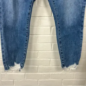 J Brand Alana High Rise Cropped Distressed Skinny Jeans Size 34 thumbnail 9