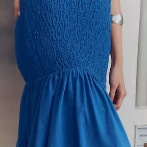 Anthropologie Celandine Strapless Popcorn Midi Dress (NEW Small) thumbnail 3
