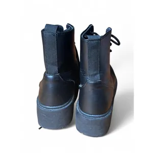 Charles Albert Lousia-S Black Platform Combat Boots Lug Sole Minimalist Grunge 7 thumbnail 3