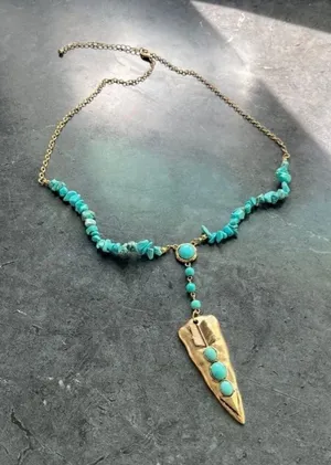 Anthropologie Zuni turquoise necklace thumbnail 1