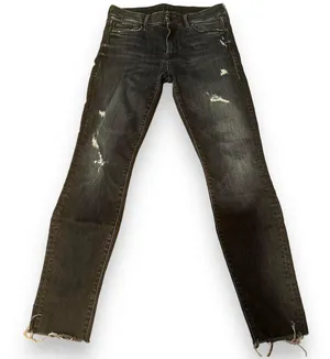 Mother Looker Ankle Denim Fray thumbnail 3