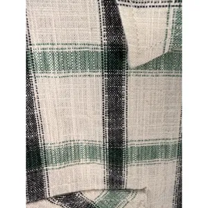 Zara Plaid Overshirt Shacket Green White‎ Black Check Button Front Pockets M thumbnail 3
