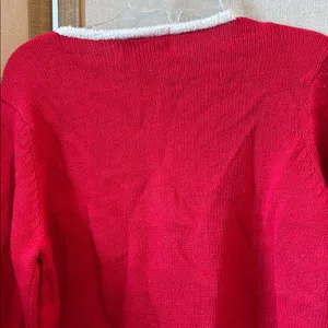 Tiara international Red Christmas Reindeer Sweater medium thumbnail 6