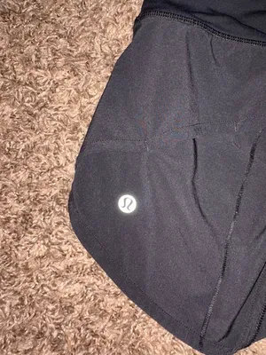 Lululemon Speed Up Short 2.5" Solid Black Size 10 W7AO6R Pockets Neutral Lined thumbnail 3