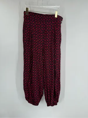Anthropologie Harem Pants Red‎ and Navy Blue Women's Sz small thumbnail 4
