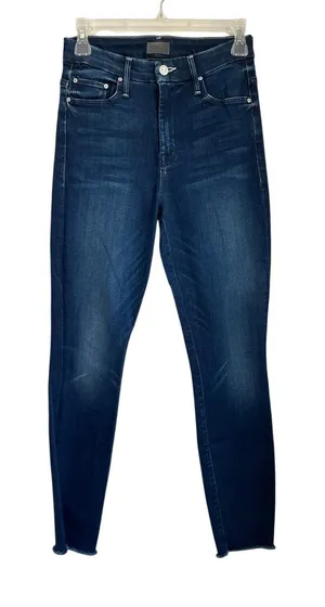 MOTHER‎ High Waist Looker Ankle Fray Tongue & Chic Sz 25 Skinny thumbnail 1