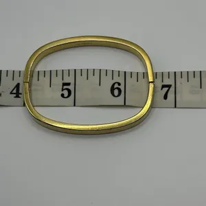 Monet Hinged Bangle Bracelet Slim Stackable Gold Tone Estate‎ thumbnail 7