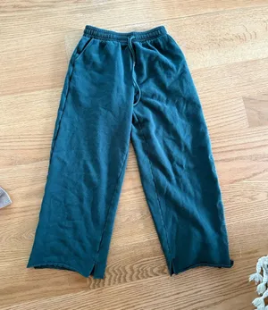 Teal Wide-Leg Sweatpants thumbnail 1