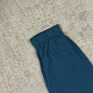 Halara Pants Womens XL Turquoise Blue Cotton Pockets Elastic Waist Joggers New thumbnail 3