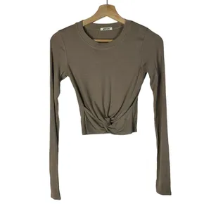 LAMade‎ Brown Ribbed Long Sleeve Midi Skirt Two Piece Set XS thumbnail 2