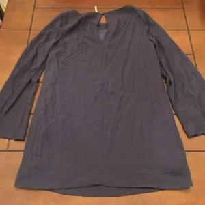 NWT Free People Bell sleeve tunic blouse mineral medium thumbnail 5