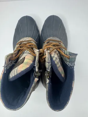 Sperry Plaid Waterproof Duck Boots Size 6.5 thumbnail 3