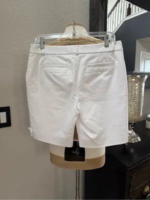 Kate Spade New York "Jackie" Bermuda Shorts white classic feminine bow 8 thumbnail 3