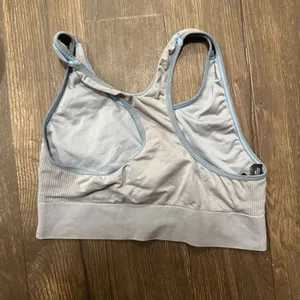 Victoria’s Secret Pink Sport gray racerback wireless size M bra thumbnail 2