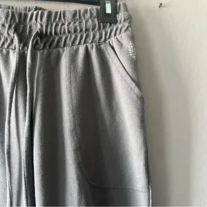 Free People Back Into It Sweatpant Joggers Grey Size Small thumbnail 4