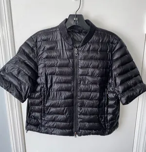 Bogner Down Filled Short Sleeved Jacket Black Size 6 thumbnail 1