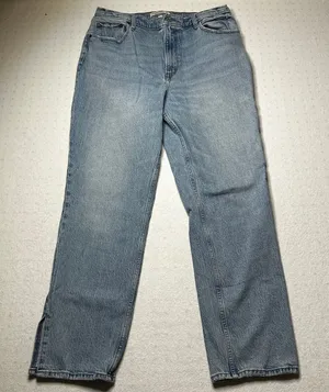 Abercrombie & Fitch 90s Straight Ultra High Rise Jeans Women’s Light Wash thumbnail 1