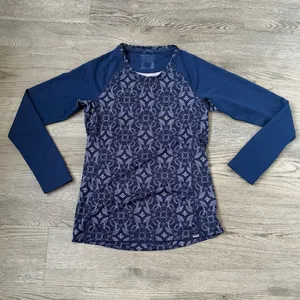 Patagonia Capilene‎ Midweight Crew Women's Small Artic Ox Geo Blue Baselayer Top thumbnail 4