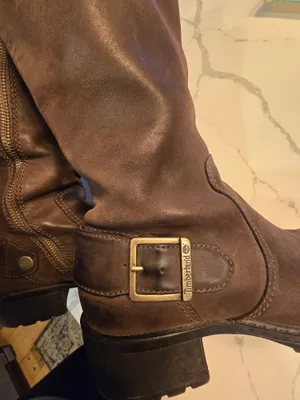 O Timberland Waterproof Leather Brown Tall Boots with Buckle and Side Zip(b) thumbnail 5