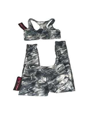 Betsey Johnson sports bra and 7/8 leggings set size large thumbnail 7