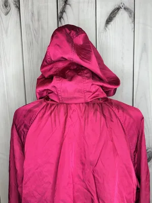 Chicos Zenergy Women's Hooded Nylon Blend Full Zip Jacket Sz 3 (16/18) Pink thumbnail 8