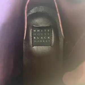 White House Black Market Zeek Plum Suede Studded‎ Block Heel Ankle Boots 7.5M thumbnail 7